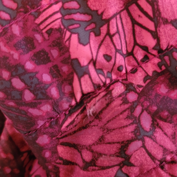 The North Face Reversible Puffer Jacket Size XXS 5T Youth Girl Pink Fushia - Picture 5 of 11